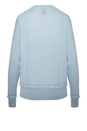 Embroidered cashmere sweater 
