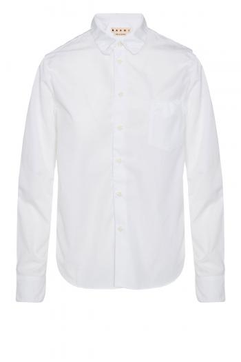 Ruffled cotton shirt 