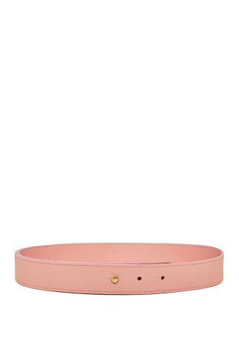 Grained leather belt
