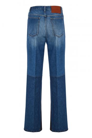 Patchwork cotton jeans 