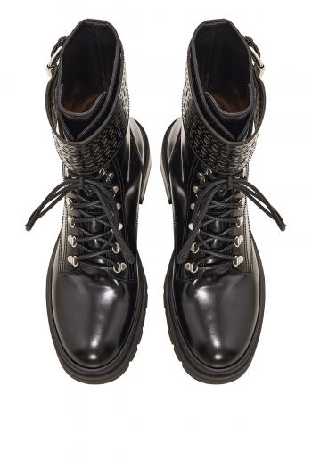 Derby leather boots 