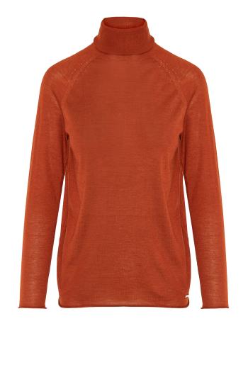 Cashmere and silk turtleneck sweater 