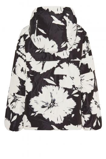 Printed quilted coat 