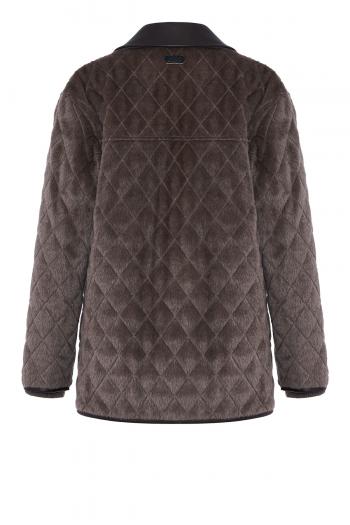 Alpaca and wool quilted jacket 