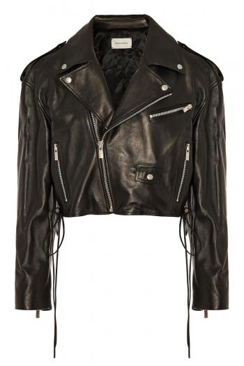 Leather biker jacket 