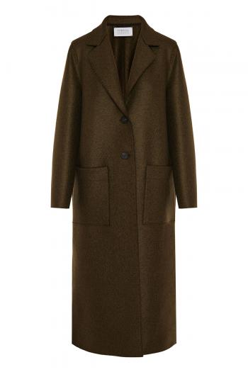 Pressed-wool coat