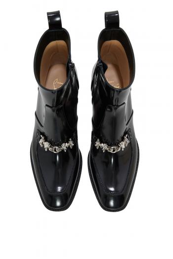  Mayerswing Donna embellished patent-leather boots 