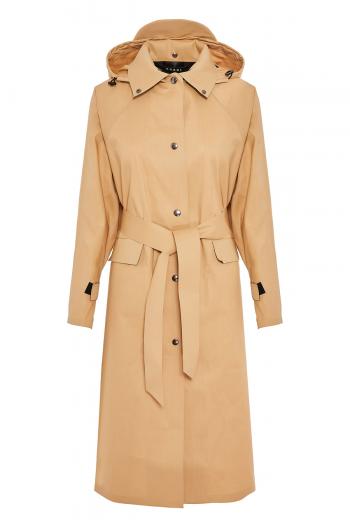 Oversized cotton canvas trench coat