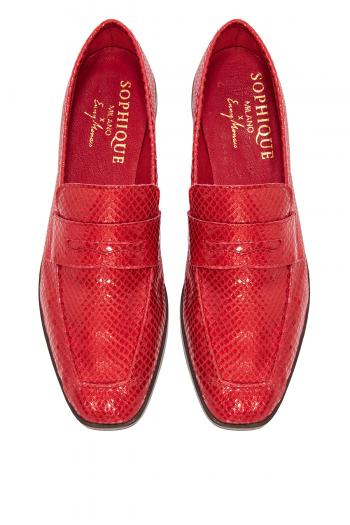 Chalet Donna textured-leather loafers