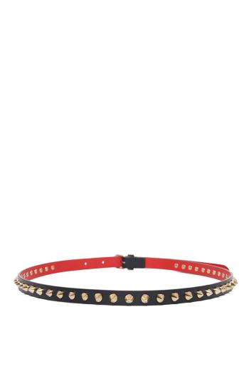 Loubispikes embellished leather belt