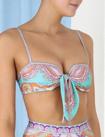 Lola printed bikini top