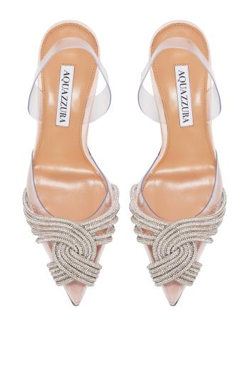 Gatsby embellished PVC and leather pumps 