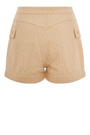 Cotton jacquard shorts 
