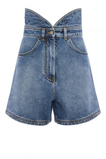 Cotton-denim shorts 