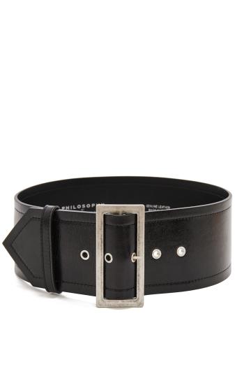 Leather belt 