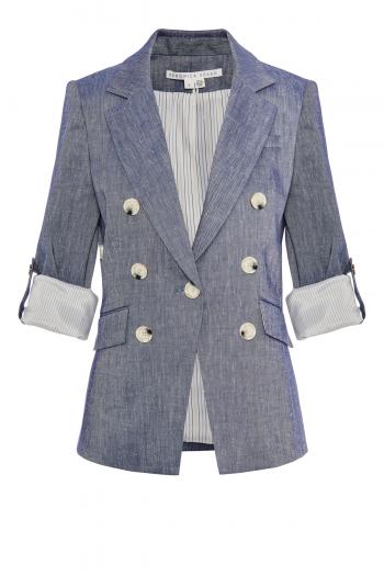 Dickey linen-blend jacket 