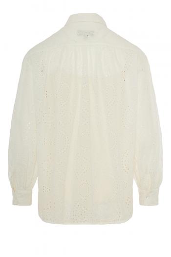 Broderie anglaise cotton shirt  