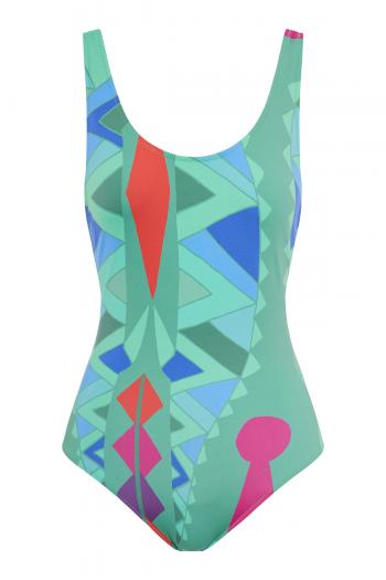 GEOMETRIA printed swimsuit