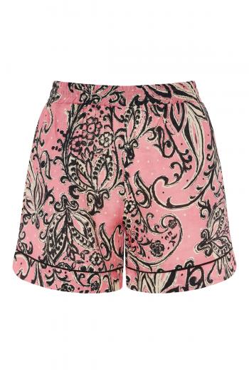 Tali printed linen shorts