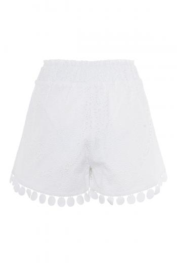 Giorgio broderie anglaise cotton shorts 