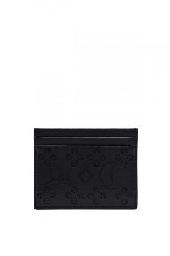 Kios perforated leather card holder 