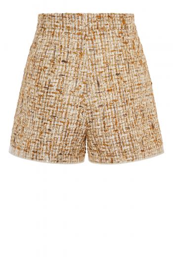 Bouclé tweed shorts 