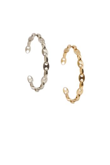 Silver and gold-tone bracelet
