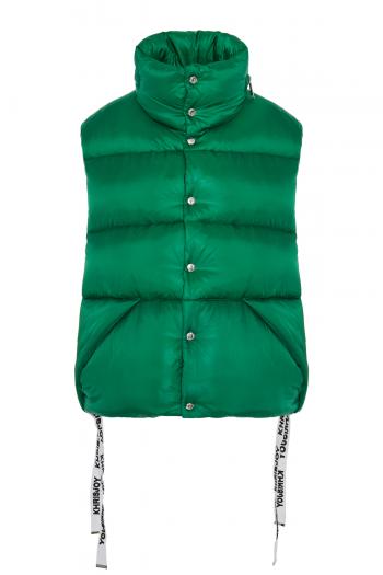 Oversized quilted padded gilet