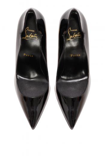 Lipchic embellished patent-leather pumps 