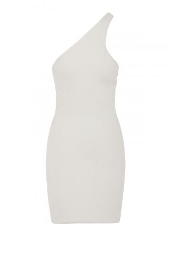 Irena asymmetric cotton-jersey mini dress 