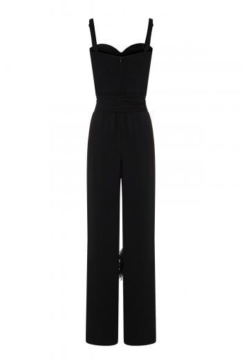 Powerful Whispers crepe jumpsuit