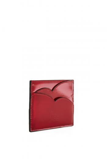 Hot Chick leather Card holder - Patent calf Psychic - Loubi
