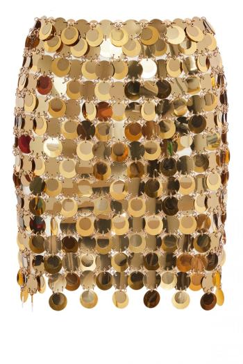 Paillette and chainmail skirt