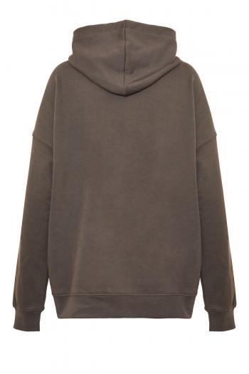 X Peanuts printed cotton hooded sweatshirt