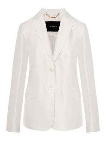 Cotton and silk blazer