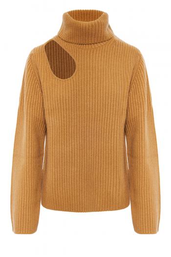 Dustin cutout ribbed-knit turtleneck sweater 