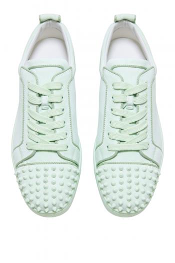 Louis Jr-top sneakers-Leather and spikes-Studio Green