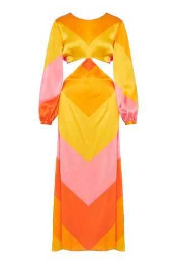 Fiona cutout silk maxi dress 