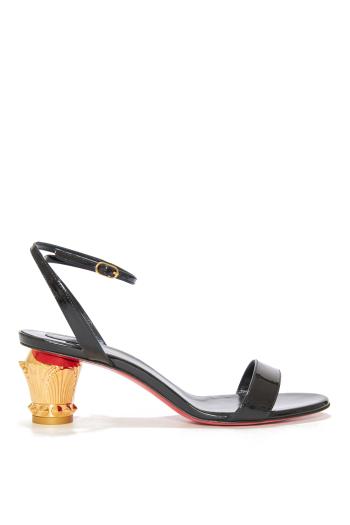 Lipsita Queen 55mm embellished patent-leather sandals 