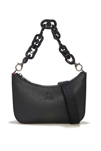 Loubila silicone-chain and leather shoulder bag