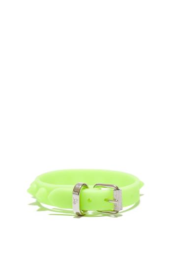 Loubilink embellished rubber bracelet 