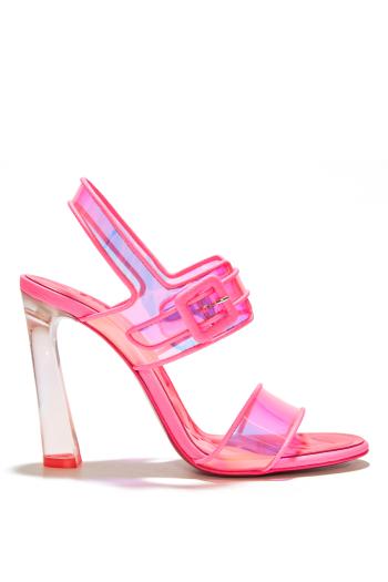 Loubi Deniss 100mm leather and PVC sandals 