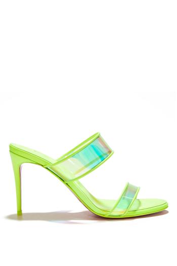 Just Loubi 85mm leather and PVC sandals 