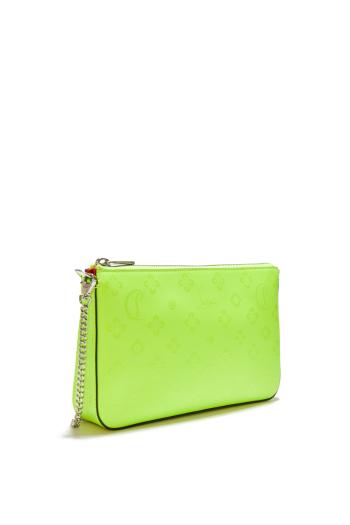 Loubila embossed leather pouch