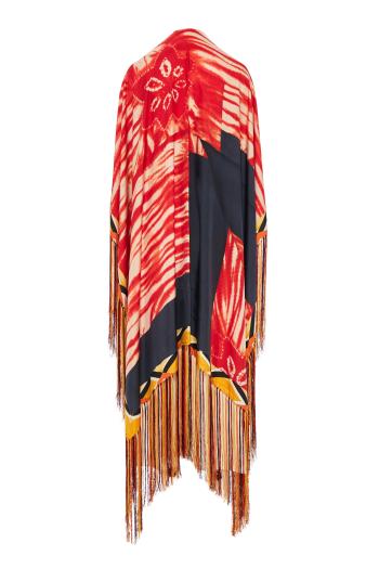 Aloeuw printed silk shawl 