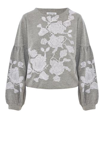 Lamarr embroidered cotton sweatshirt 