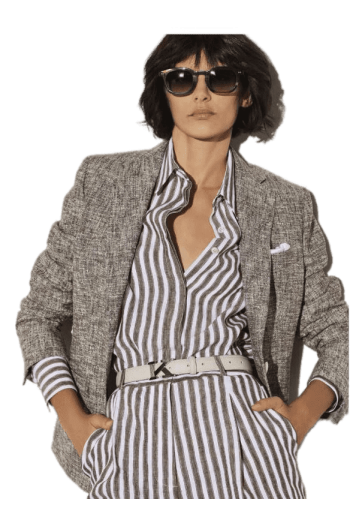 Striped linen shirt 