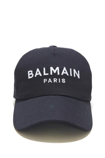 Cotton cap with balmain logo