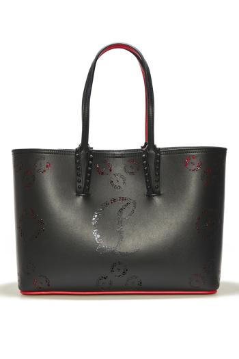 Cabata small perforated leather tote