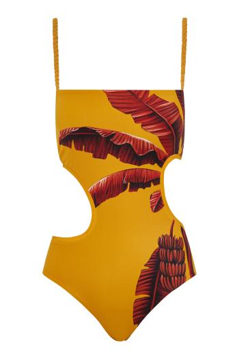 Cocoa cutout printed swimsuit 